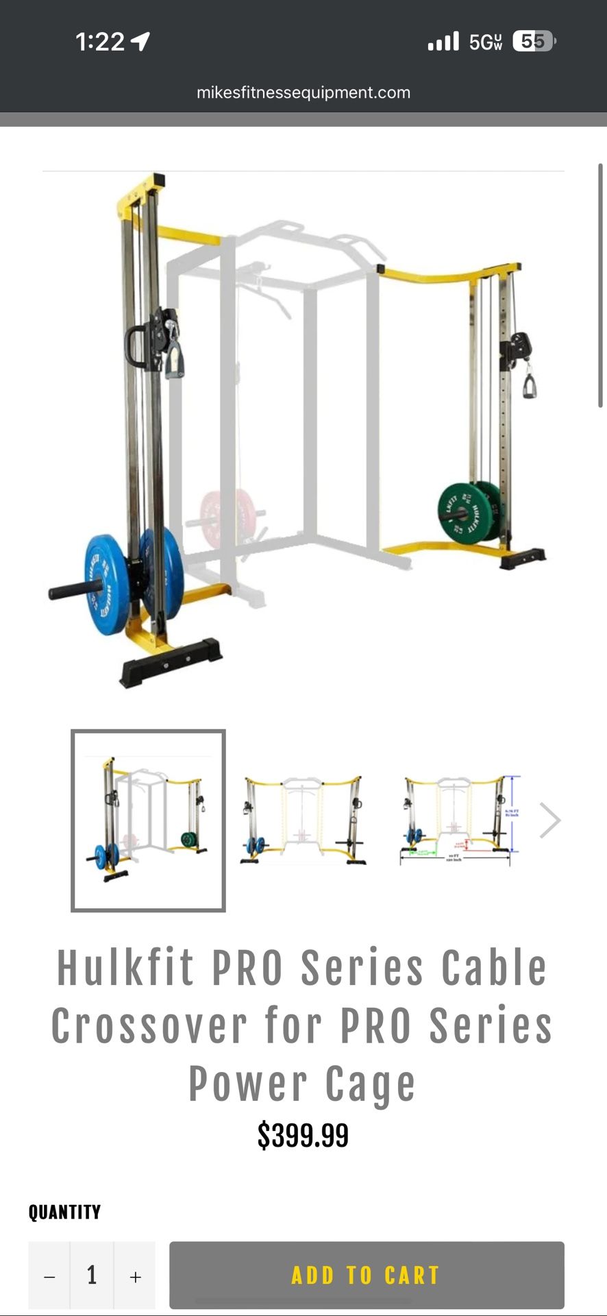 Hulkfit Power Rack Review Hulkfit Power Cage Cable Crossover