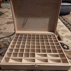 doTERRA Essential Oils 74 Slot Wood Storage Box