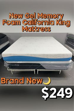 New Gel Memory Foam California King Mattress