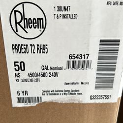 40 Gallon Gas Water Heater Brand New In Box With 6 Year Warranty