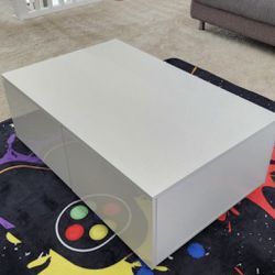 Coffee Table White/drawers 