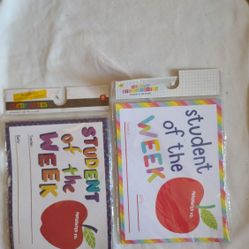 Student Of The Week Certificates