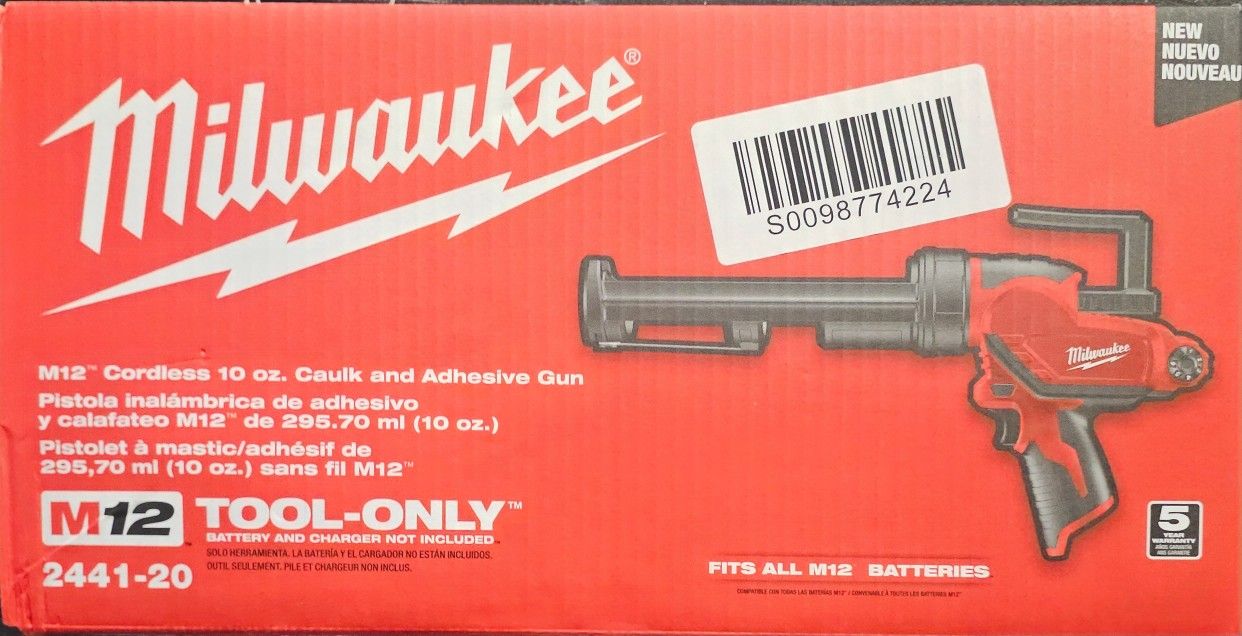 Milwaukee Caulk /adhesive Gun