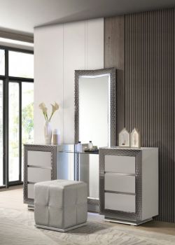 VANITY W/ STOOL     |     FM7251GY-V-SET