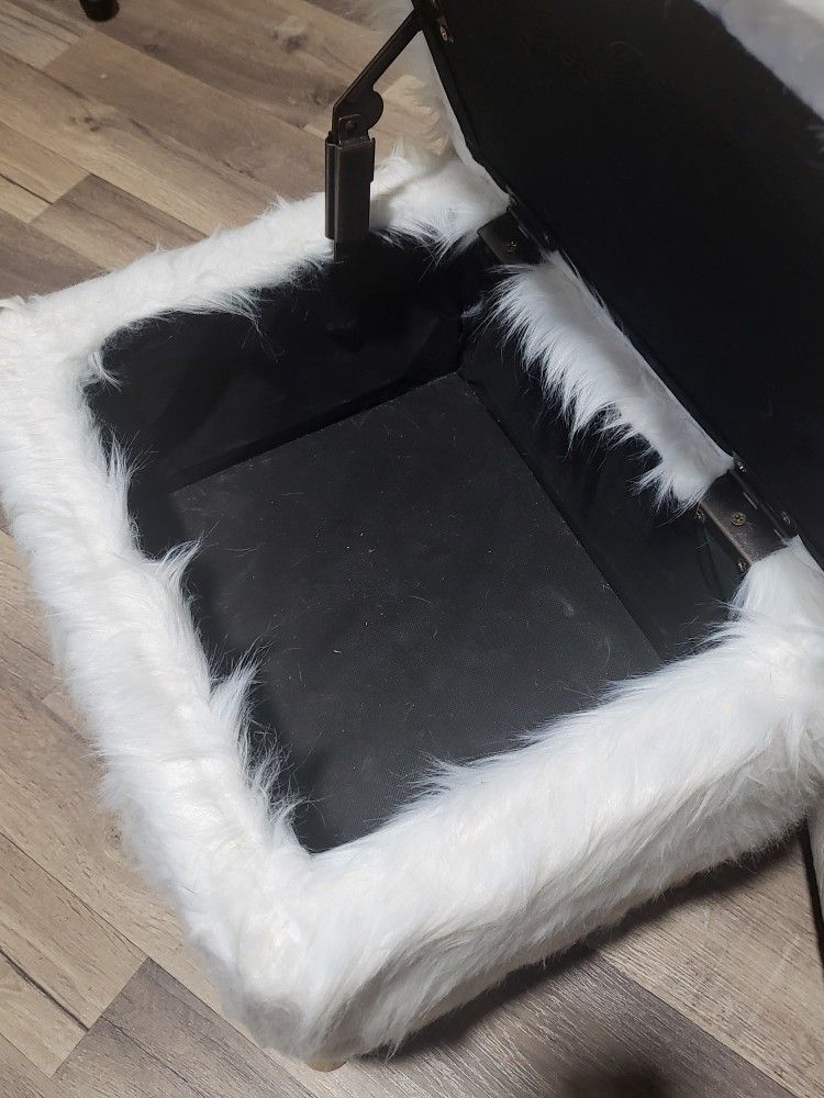 Furry Storage and/ or Seat/Ottoman