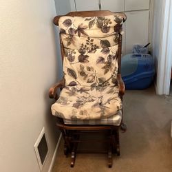 Wooden Glider Rocking Chair