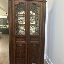 Antique Vintage  Sturdy  Wine Cabinet 