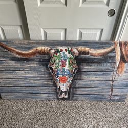 Rodeo Longhorn Wall Art
