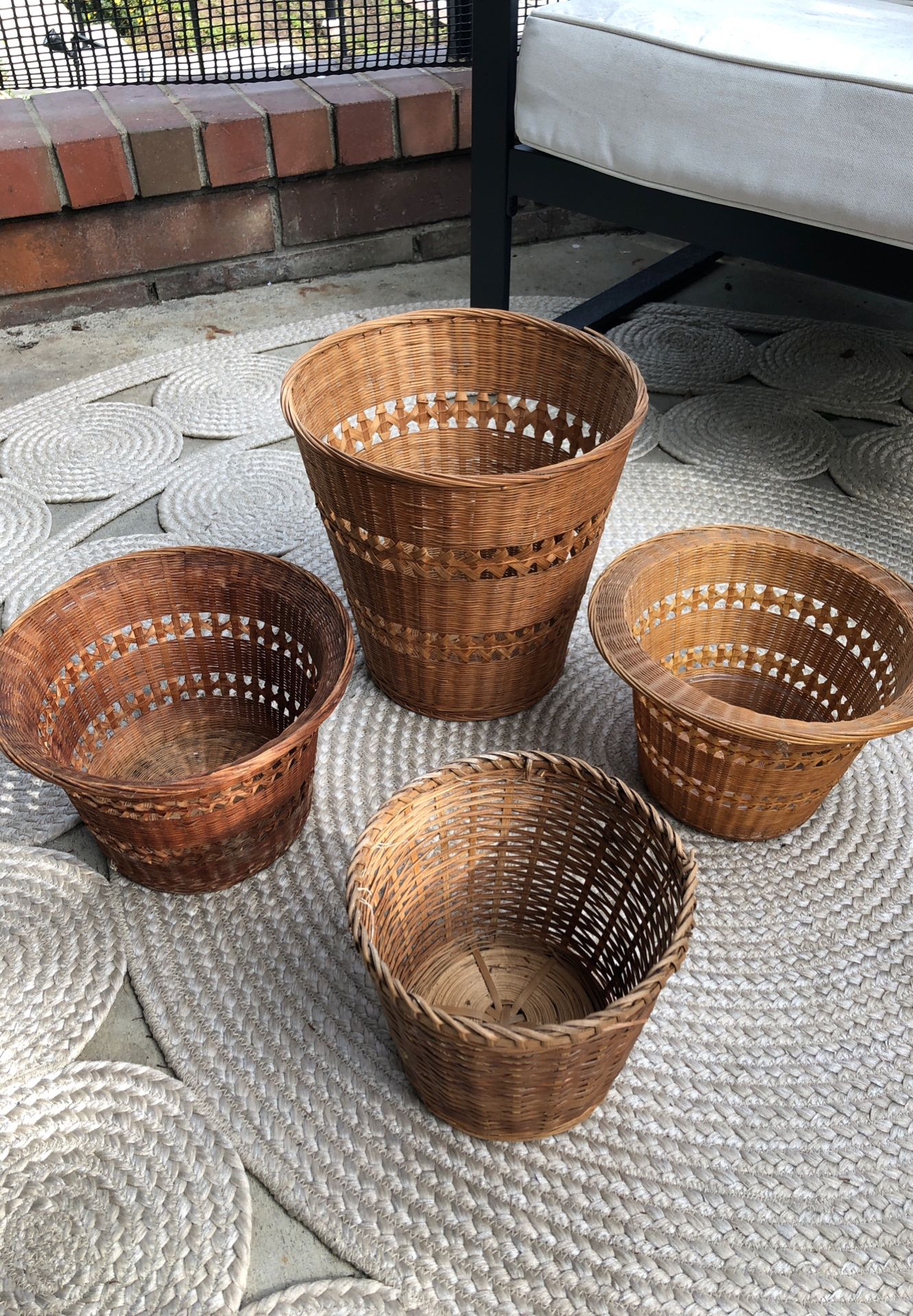 Vintage Plant Baskets as a Set or Separately