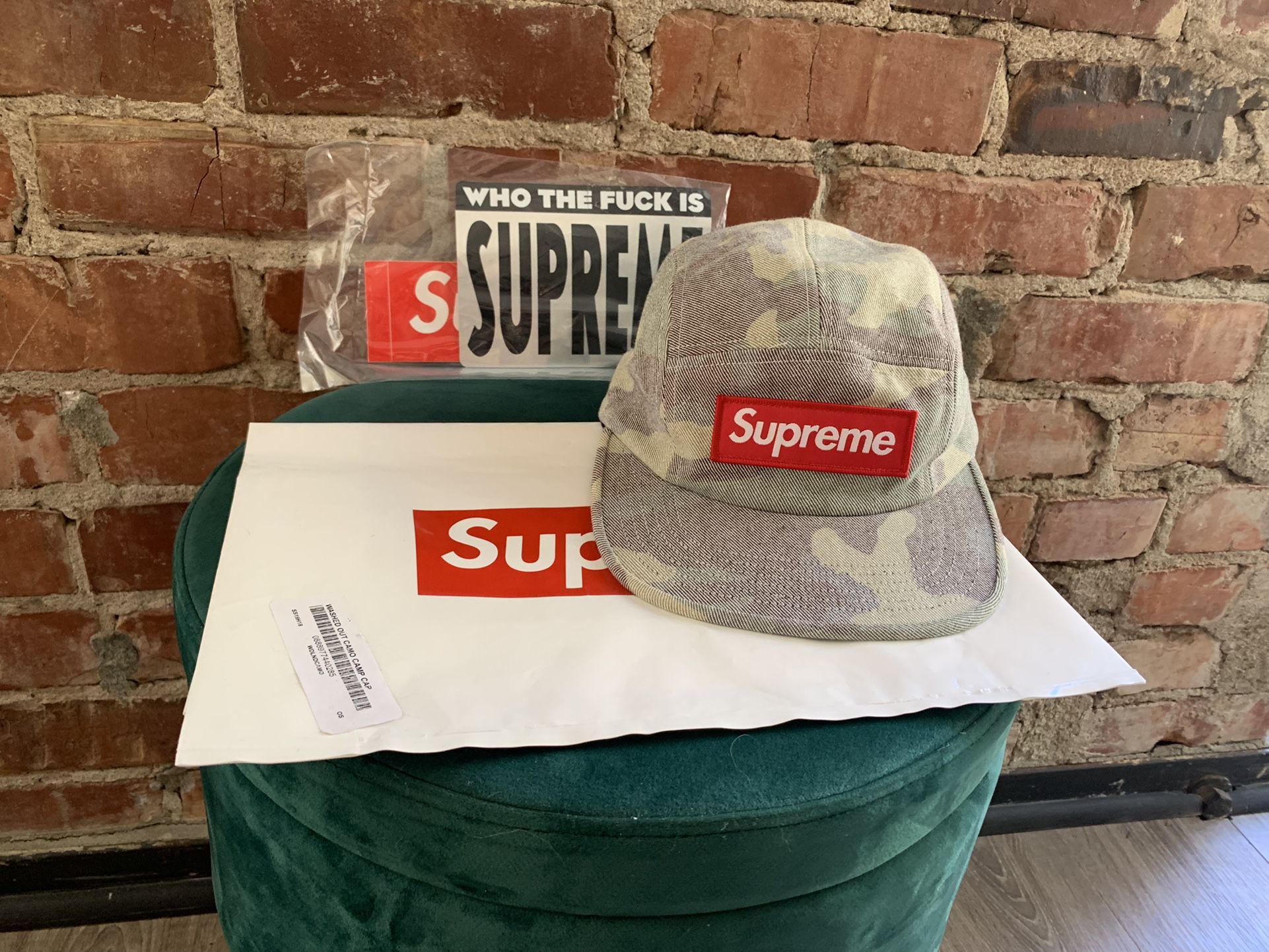 NWT SUPREME Camo Camp Hat