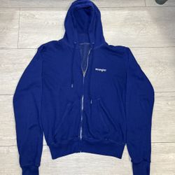 Vintage / Y2K 1980s Wrangler SpellOut Zip Up Hoodie 