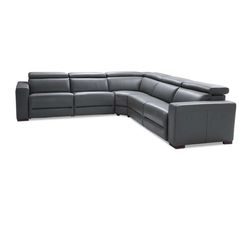 A Nevio 6-pc Leather Sectional Sofa
