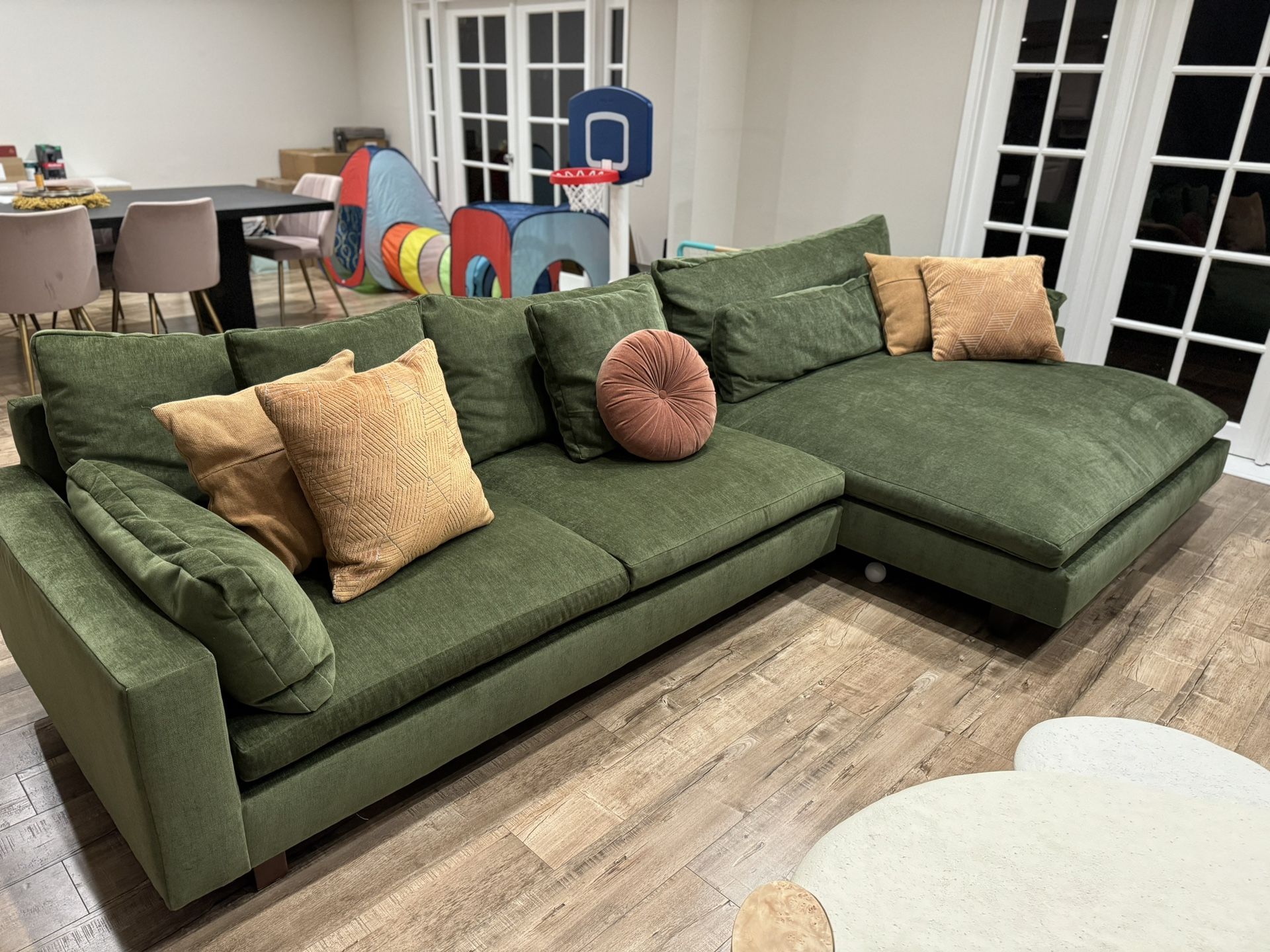 West Elm Harmony Double Wide Chaise Sectional 