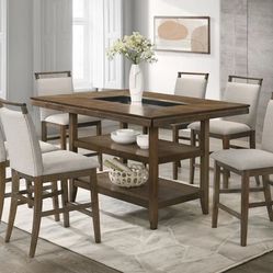 Tommy40 - Counter Height Table & 6 Chairs Set 🔥🔥