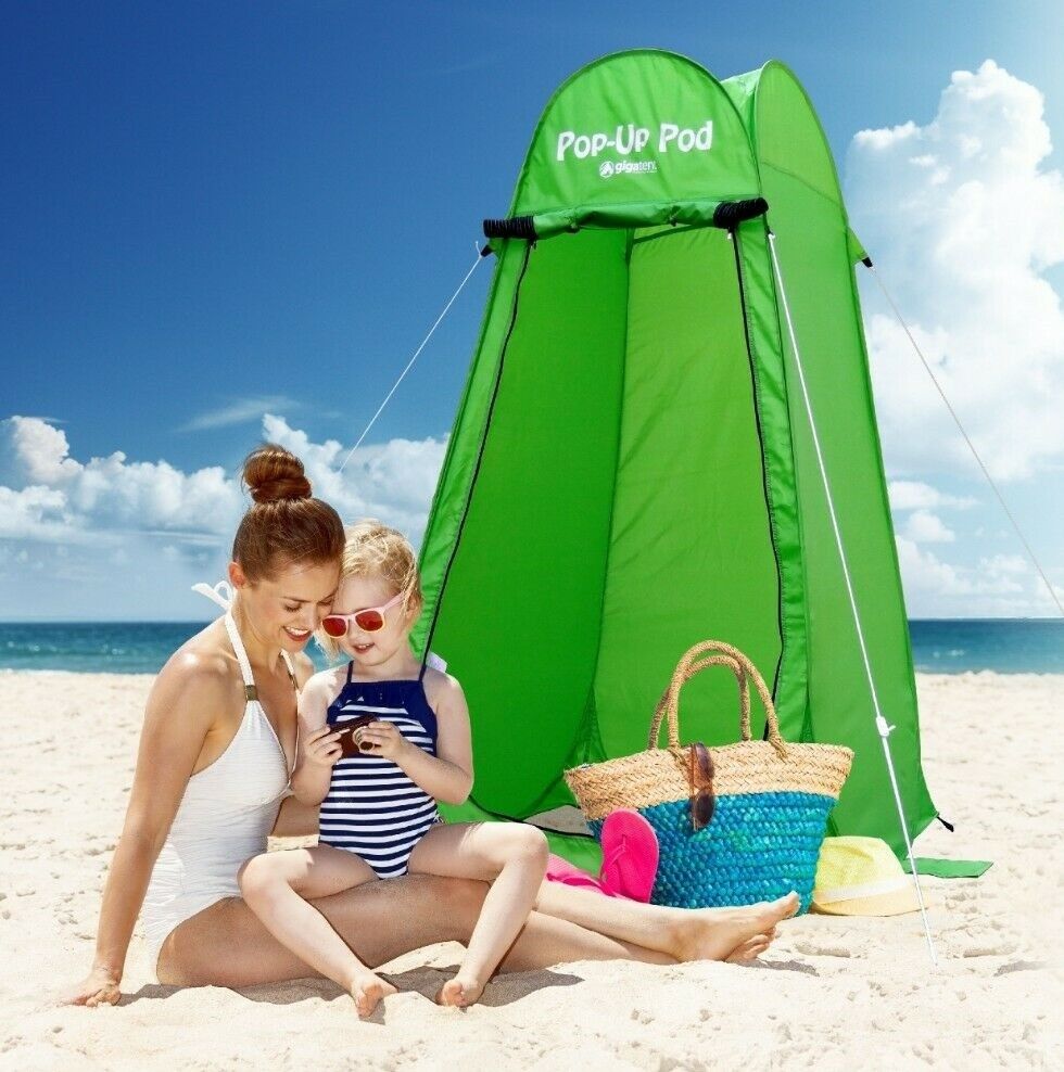 NEW Outdoor Changing Room Beach Shower Restroom Green Portable Pop Up Tent Camping Hiking