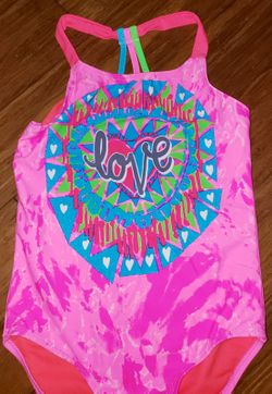 Wonder Kids One Piece Swimsuit Pink EUC