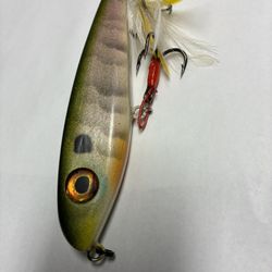 Topwater Fishing, Handmade Walking Bait, 6”inch. 2oz. Wt. Bluegill Color.