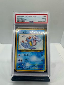 1999 PSA 9 MINT TOTODILE JPN POKÉMON