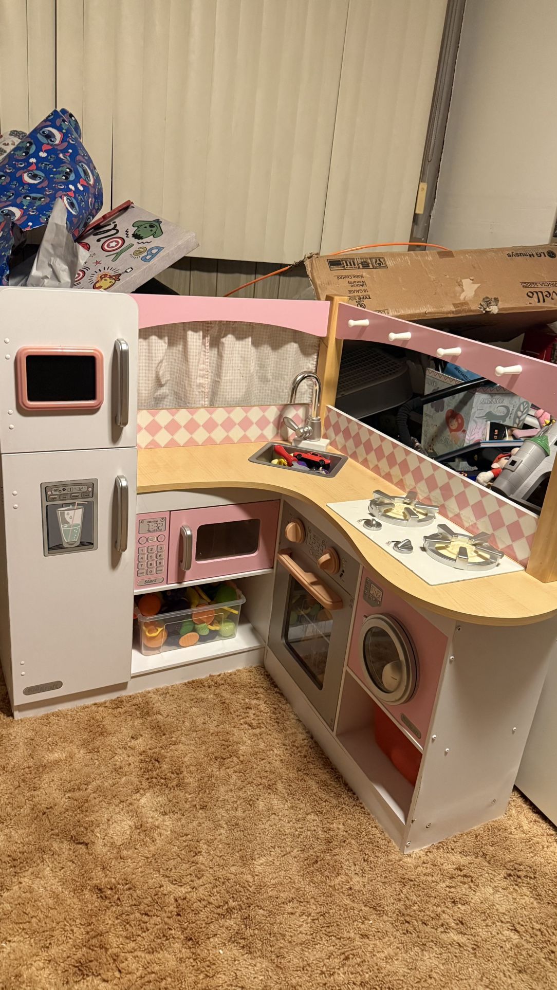 Toy kitchen set Include Some Toy Food Cashiers With Phone Check More Picture