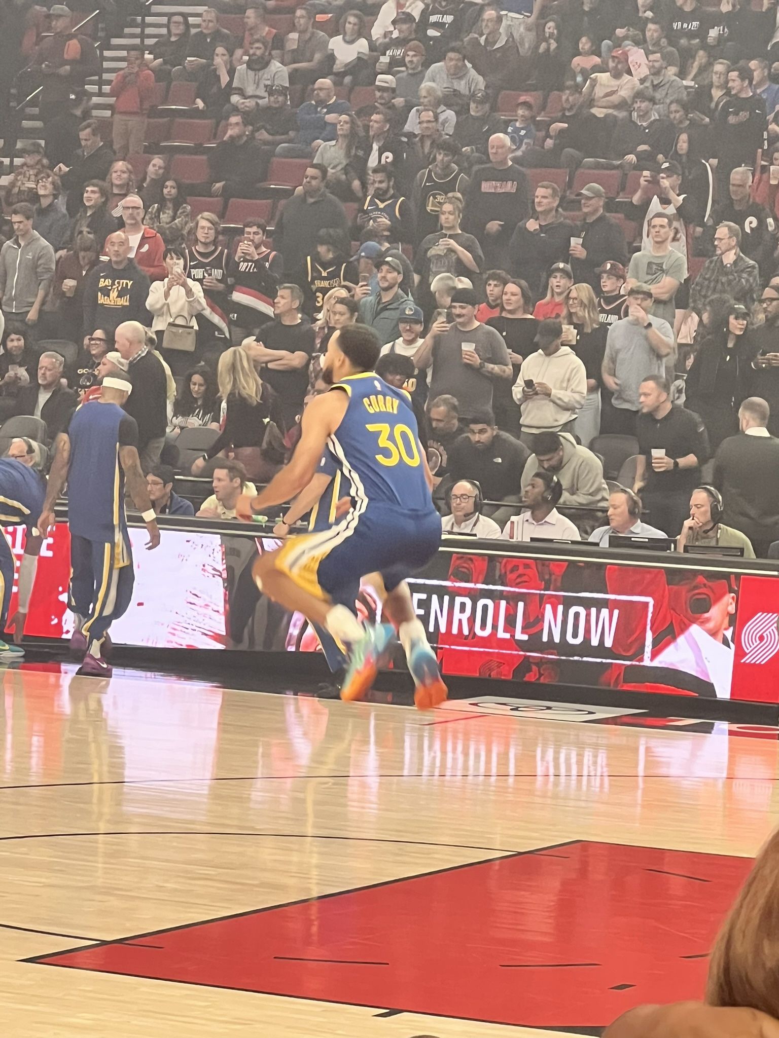 2 Tickets To Blazers Vs Warriors Near Courtside