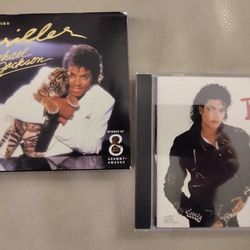 2 NEW MICHAEL JACKSON CDS (1982) "THRILLER" REMASTERED  CD PLUS NEW (1987) "BAD" CD