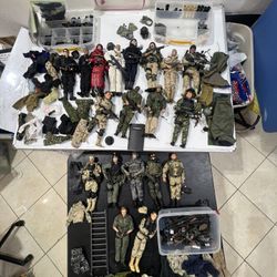 Lot WWII German USA Soldiers Collection / Lot Dragon & 21st Century & GI Joe 1:6 12"