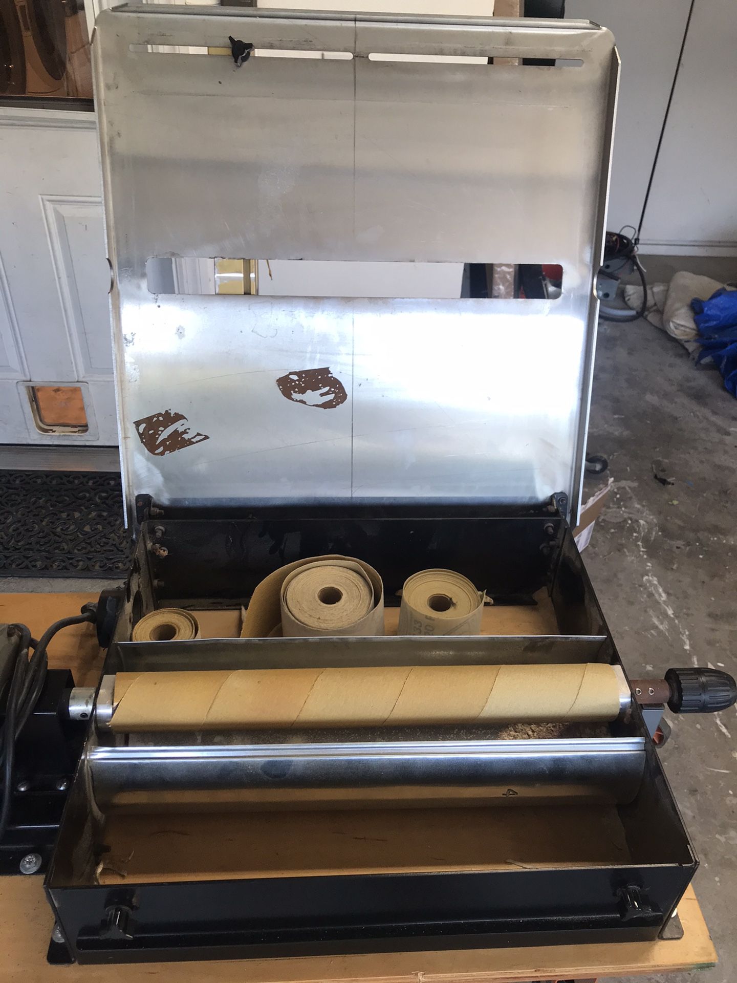 Sand Flee horizontal drum sander MAKE AN OFFER barely used excellent Baldor lots of