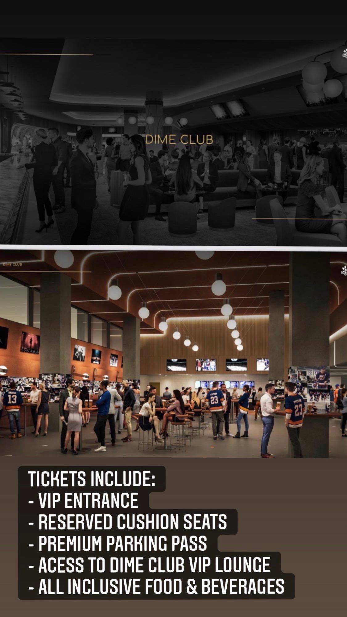 Islanders tickets (Club access)