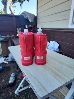 Size 6 Red Ugg Boots $25