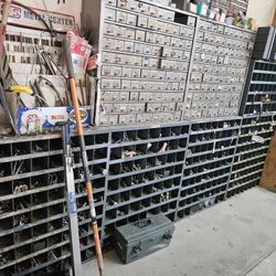 Huge Hardware Organizer Garage Storage Tool Lot