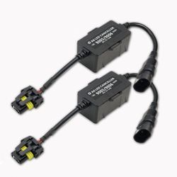2pcs  9005/9006 Anti Flicker Harness, LED Headlight Bulb Decoder Error-free Resistor Wiring Canbus Kit