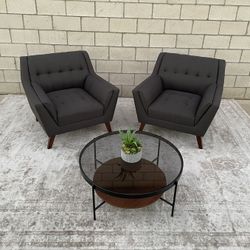 *Free Delivery* Modern Gray Chairs Couch Sofa