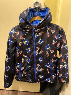 Boys SONIC blue rain jacket /puffer coat