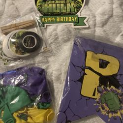 Hulk Birthday Decorations (new)