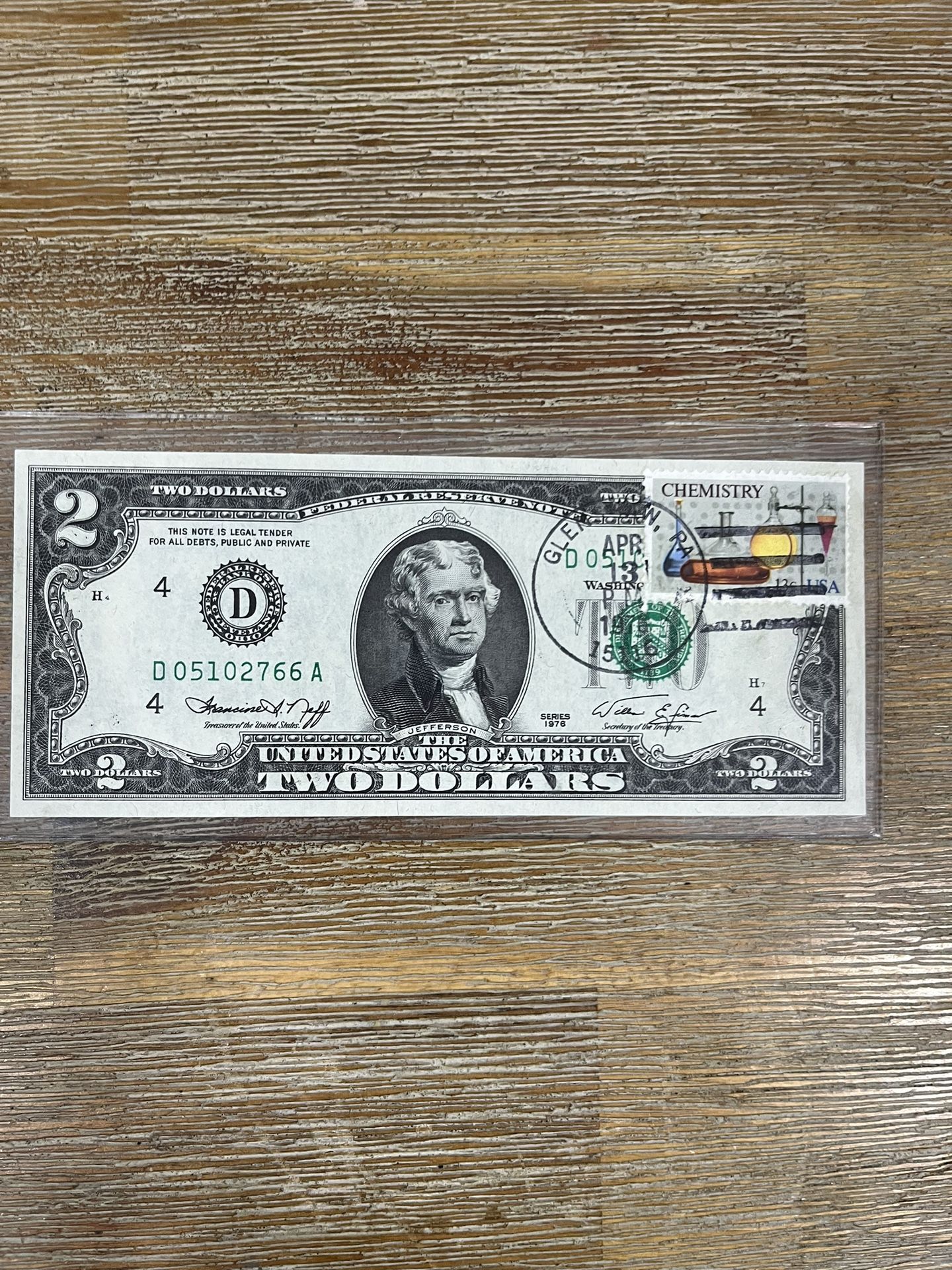 $2 Old Bill Stamped Issue Day Location Series 1976