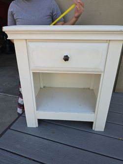 White nightstand