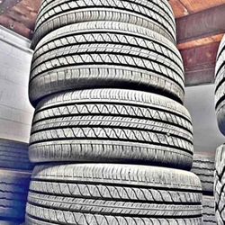 285/40/19 Continental vendo un set de llantas usadas excelente condiciones de vida las 4 ✅🤩I am selling a set of used tires, all 4 in excellent livin