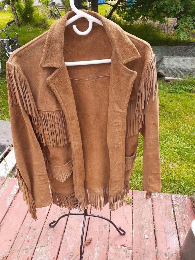 Vintage Handmade Suede Leather Jacket