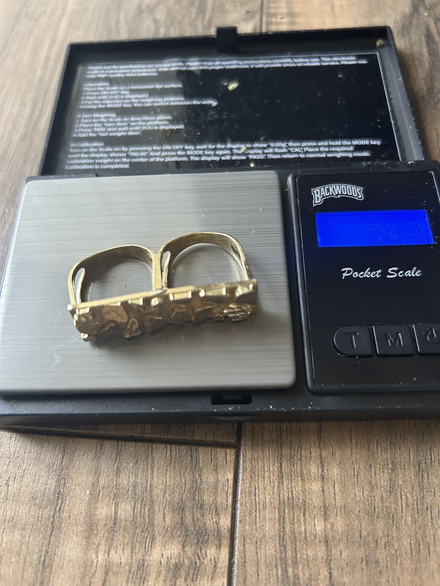 Nugget Ring Double Finger 