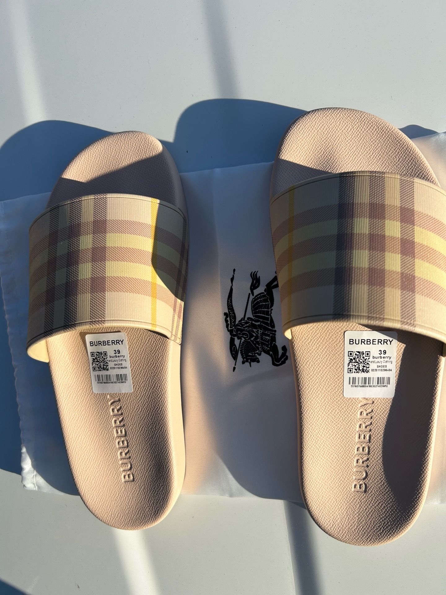 Burberry slides