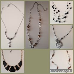 Lot of 6 Fashion Necklaces