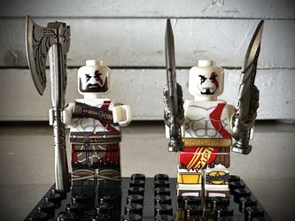 2 Lego Custom Kratos God Of War Minifigures