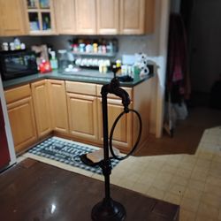 Bamboo Shelf Vintage Plexiglass On It