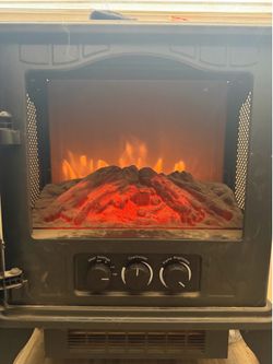 Fireplace electric floor heater