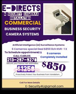 Security Camera installation special offer
