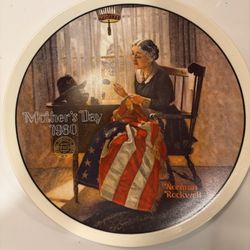 Vintage Norman Rockwell "A Mothers Pride" collection plate Mothers Day 1980