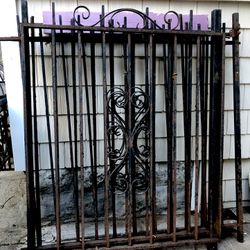 Vintage Wrought Iron Fence And Gate