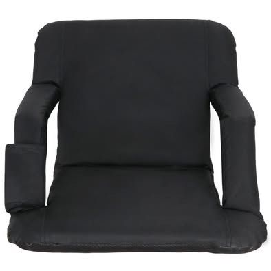 New single black padded stadium seat