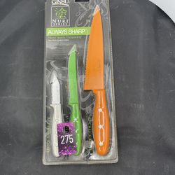 3 ginsu Nuri Series Always Sharp Cutlery8”&5”&3” NIP