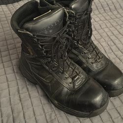 Steel Toe Black Boots 